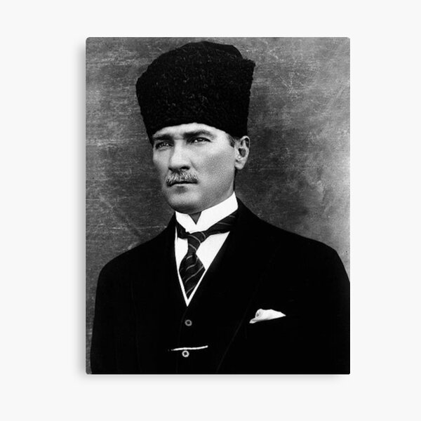 Vintage Mustafa Kemal Atatürk Leinwanddruck