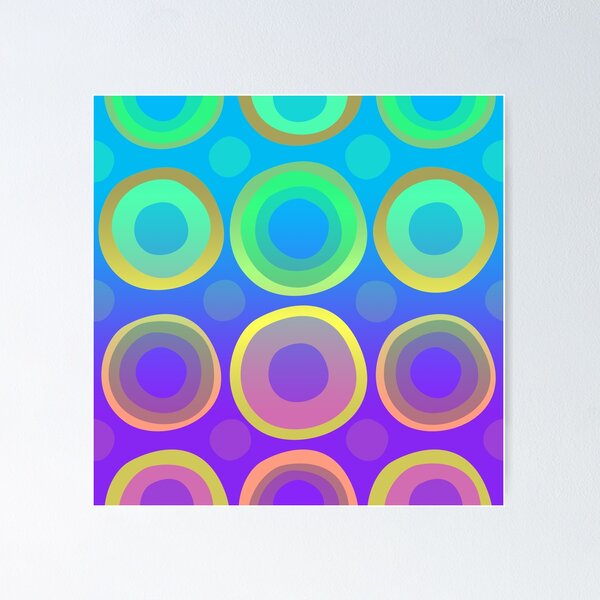 Item preview, Colorful Retro Design Purple - Flashy Pattern Unisex Bright Random Shapes designed and sold by coco-pipes.