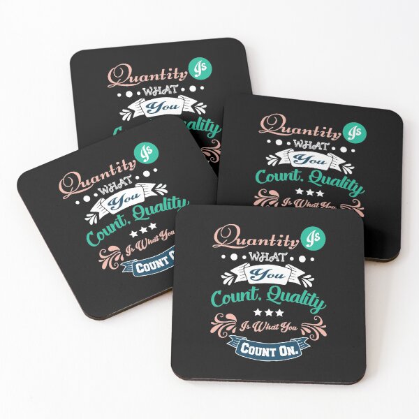 Item preview, Quantity is what you count quality is what you count on - inspirational designed and sold by Silver Medal.