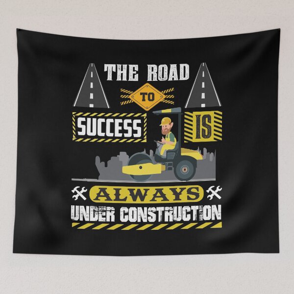 Item preview, The road to success is always under construction - Funny designed and sold by Silver Medal.