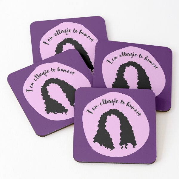 Item preview, My curly hair is allergic to humans - pink and purple colors designed and sold by SalxSal.