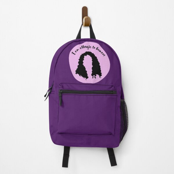 Item preview, My curly hair is allergic to humans - pink and purple colors designed and sold by SalxSal.