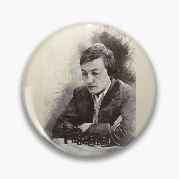 Item preview, Anatoly Karpov ✪ The Legend ✪ Aesthetic Watercolor Portrait of a chess master designed and sold by Naumovski.
