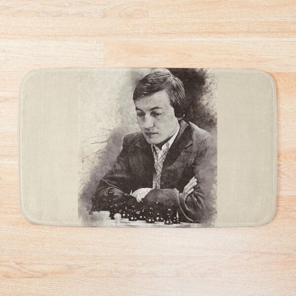 Item preview, Anatoly Karpov ✪ The Legend ✪ Aesthetic Watercolor Portrait of a chess master designed and sold by Naumovski.
