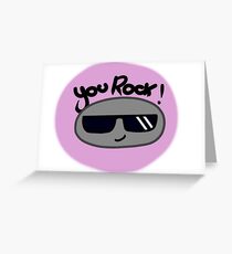 "You Rock" Rock Greeting Card