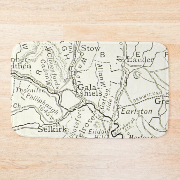 Item preview, GALASHIELS & surrounding area map 1891 designed and sold by yourscotland.