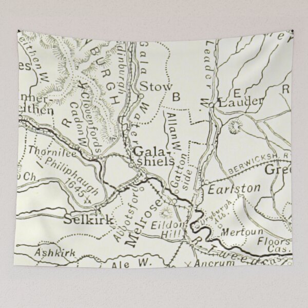 Artikelvorschau, GALASHIELS & Umgebungskarte 1891 entworfen und verkauft von yourscotland.
