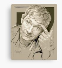 Martin Freeman Artwork Pencil Canvas Print