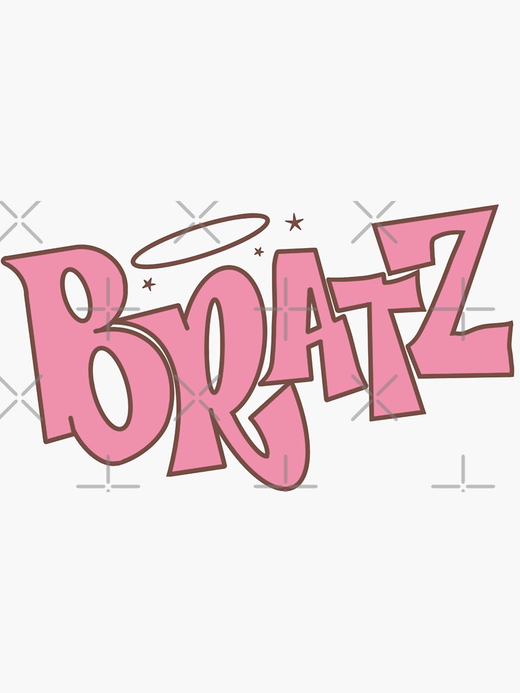 Pink Bratz Logo Sticker