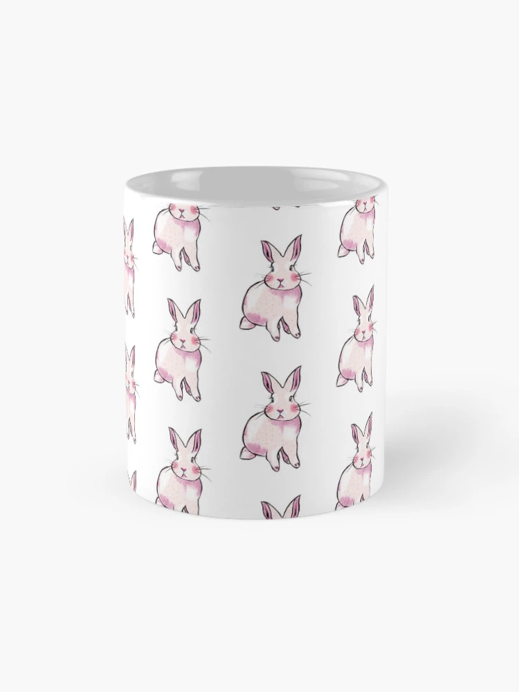 Thumbnail 4 of 6, Coffee Mug, Pink Rabbit designed and sold by MANUMONY.