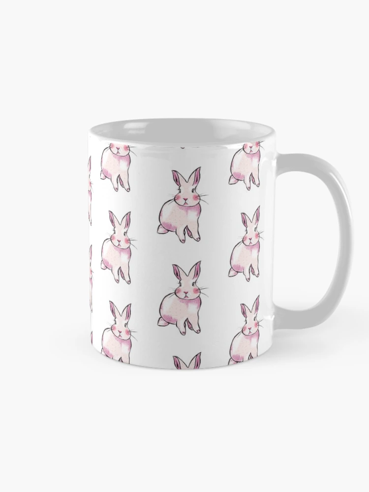 Thumbnail 3 of 6, Coffee Mug, Pink Rabbit designed and sold by MANUMONY.