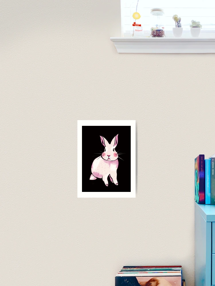 Thumbnail 2 of 3, Art Print, Pink Rabbit designed and sold by MANUMONY.