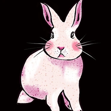 Artwork thumbnail, Pink Rabbit by MANUMONY