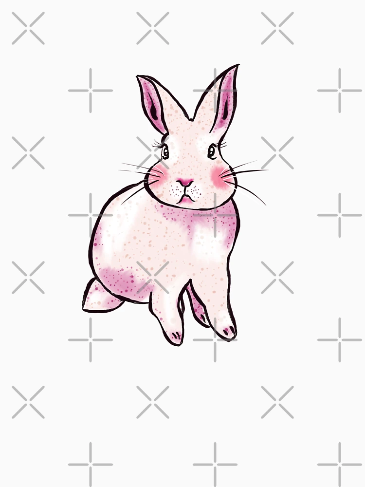 Thumbnail 6 of 6, Pullover Hoodie, Pink Rabbit designed and sold by MANUMONY.