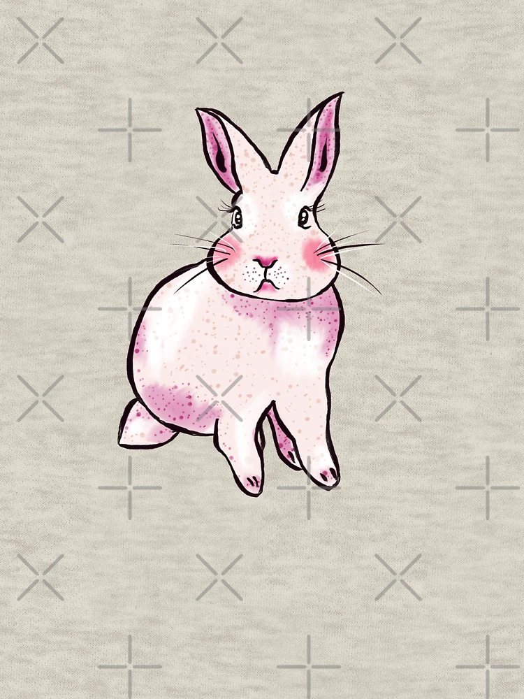 Thumbnail 6 of 6, Zipped Hoodie, Pink Rabbit designed and sold by MANUMONY.
