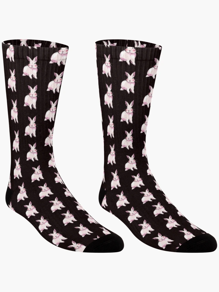 Thumbnail 3 of 5, Socks, Pink Rabbit designed and sold by MANUMONY.