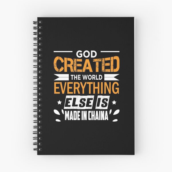 Item preview, God created the world everything else is made in Chaina - funny designed and sold by Silver Medal.