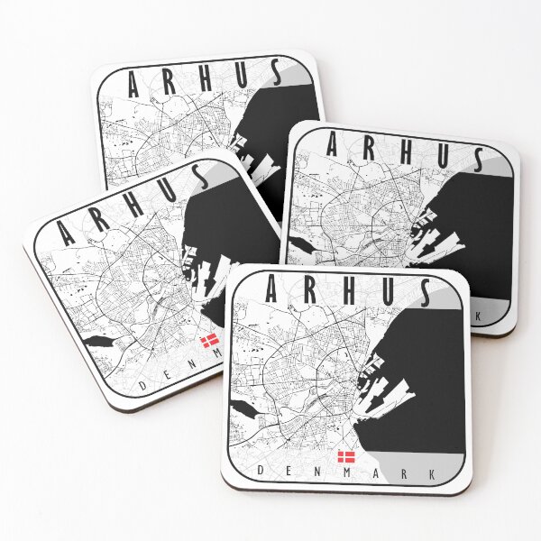 Item preview, Arhus Map Denmark designed and sold by hatimelhag.