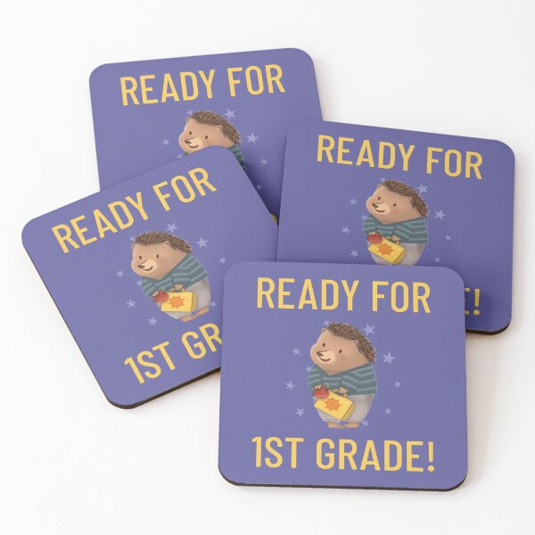 Item preview, BACK TO SCHOOL - HEDGEHOG ON HIS FIRST DAY OF SCHOOL  READY FOR 1ST GRADE designed and sold by Studio TANFF.