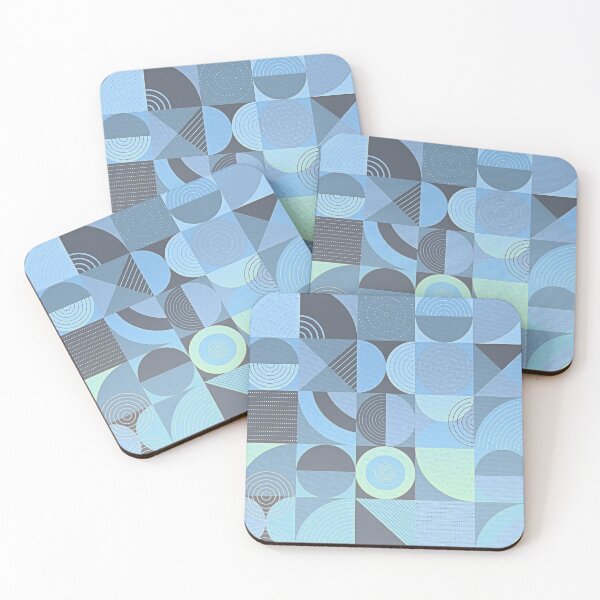Item preview, Colorful Retro Unisex Random Shapes Design - Flashy Pattern Blue designed and sold by coco-pipes.