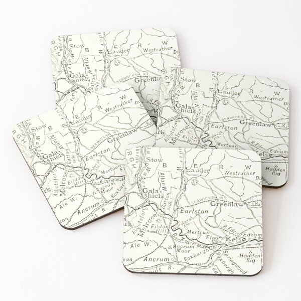 Item preview, EARLSTON & surrounding area map 1891 designed and sold by yourscotland.