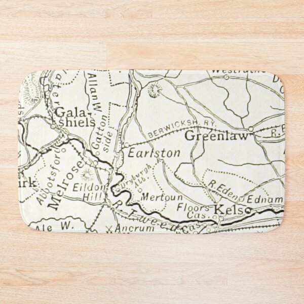 Item preview, EARLSTON & surrounding area map 1891 designed and sold by yourscotland.