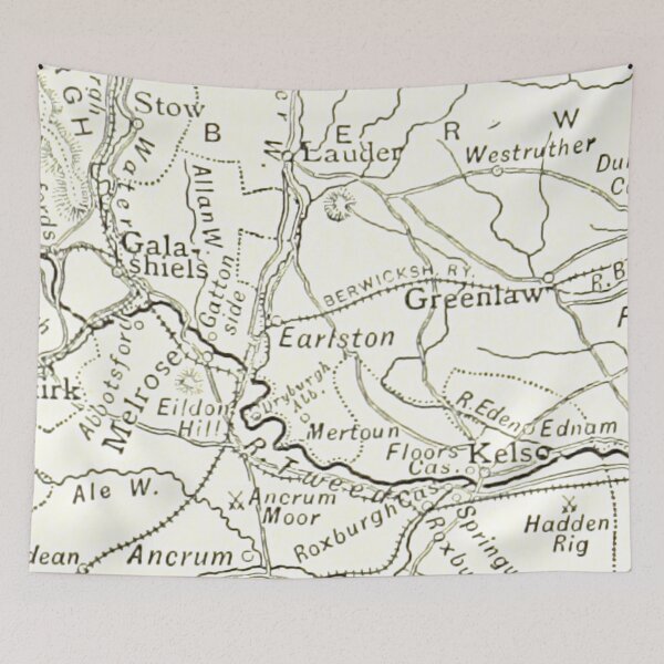 Artikelvorschau, EARLSTON & Umgebungskarte 1891 entworfen und verkauft von yourscotland.