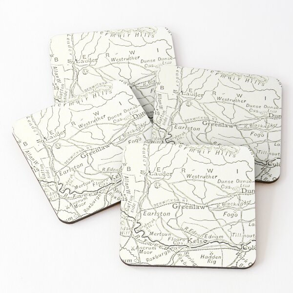 Item preview, GREENLAW & surrounding area map 1891 designed and sold by yourscotland.