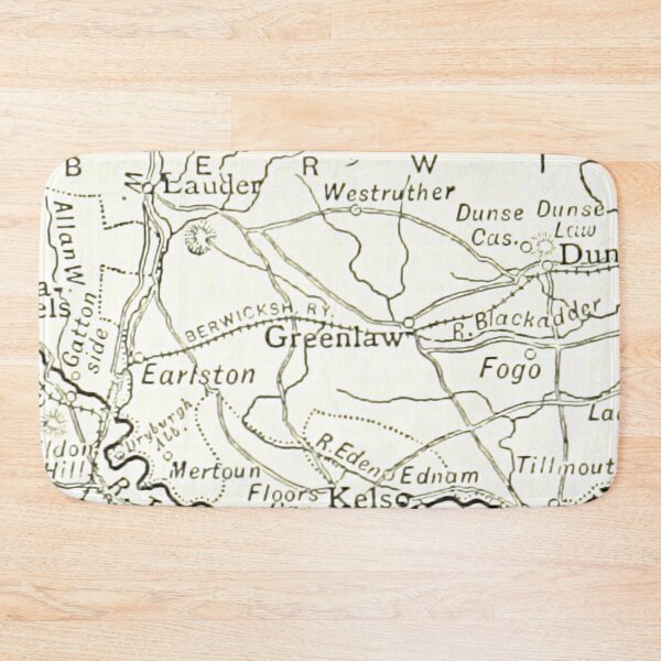 Item preview, GREENLAW & surrounding area map 1891 designed and sold by yourscotland.