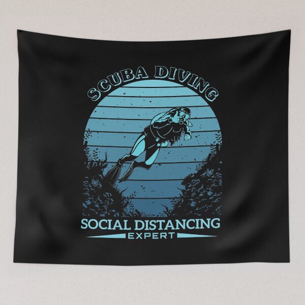 Item preview, SCUBA DIVING SOCIAL DISTANCING EXPERT - FUNNY designed and sold by artaliev.
