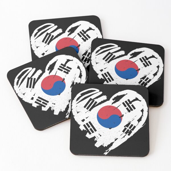 Aperçu de l'œuvre  J'aime la Corée du Sud - 나는 한국을 사랑 créée et vendue par feether-store.