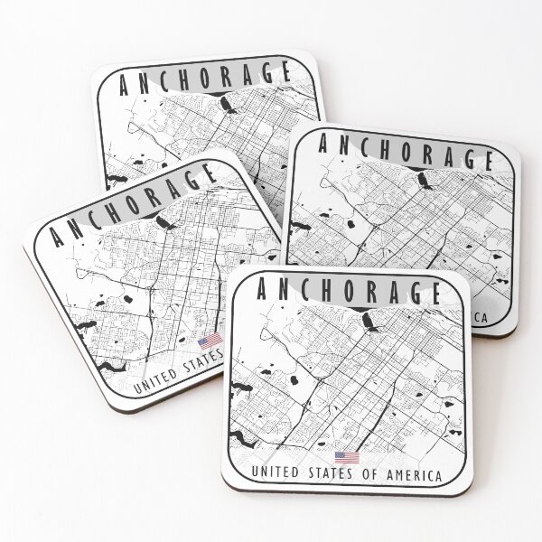 Item preview, Anchorage Map USA designed and sold by hatimelhag.