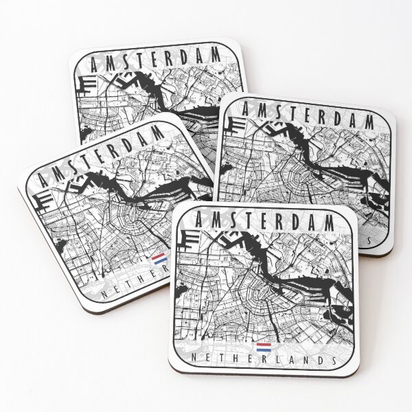 Item preview, Amsterdam Map Netherlands designed and sold by hatimelhag.