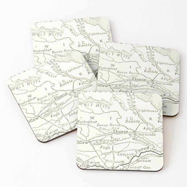 Item preview, DUNS & surrounding area map 1891 designed and sold by yourscotland.