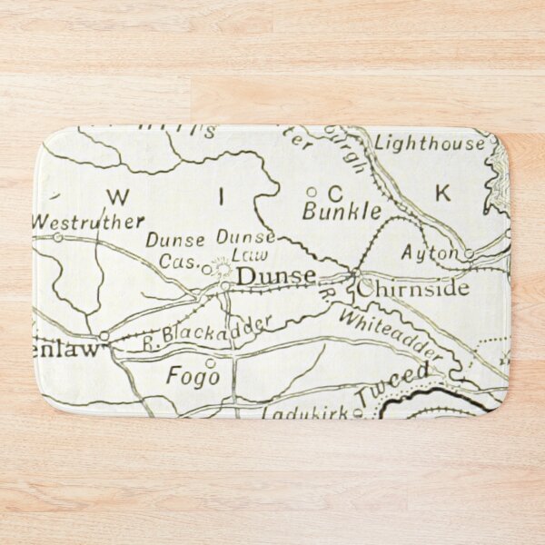 Item preview, DUNS & surrounding area map 1891 designed and sold by yourscotland.