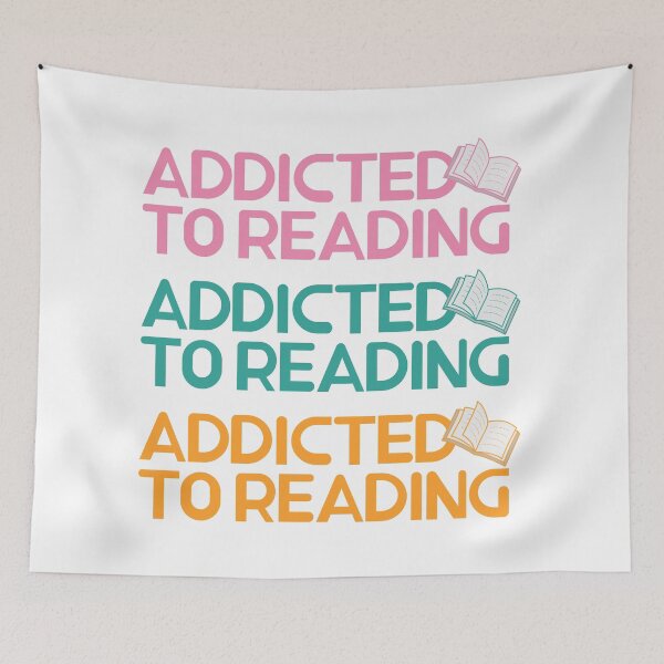 Item preview, Addicted to Reading - paster color letters designed and sold by dkdk-kdk.