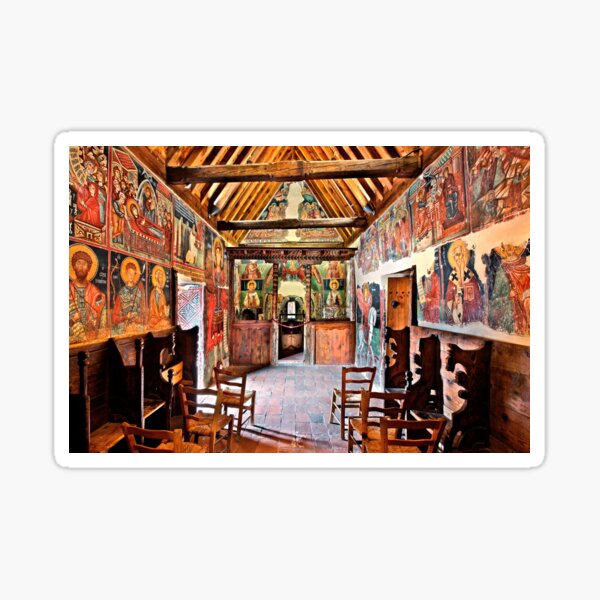 Archangel Michael church - Pedoulas, Cyprus Sticker