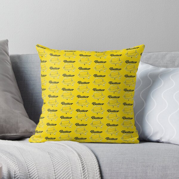 Butter yellow 2024 throw pillows