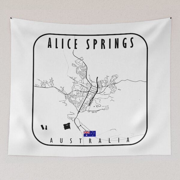 Item preview, Alice Springs Map Australia designed and sold by hatimelhag.
