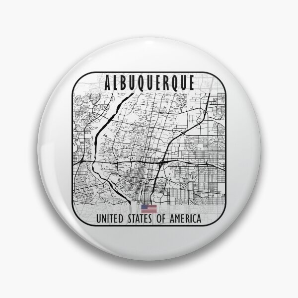Artikelvorschau, Karte von Albuquerque USA entworfen und verkauft von hatimelhag.