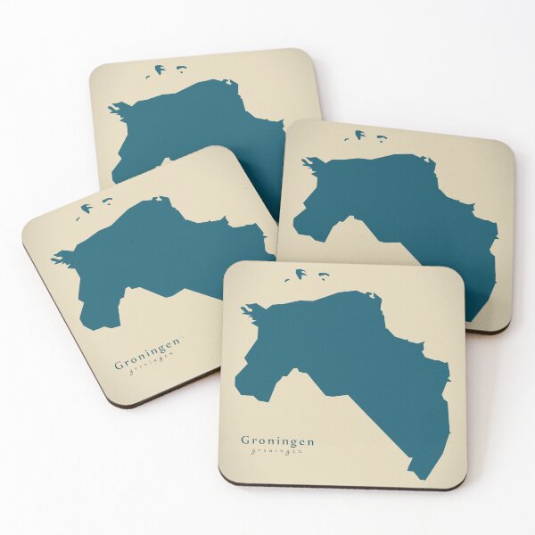 Item preview, Modern Map - Groningen province map Netherlands NL designed and sold by Ingo Menhard.