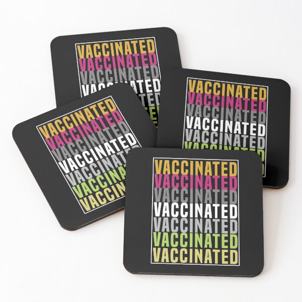 Item preview, Vaccinated Typography Repetition designed and sold by Color-Sparkle.
