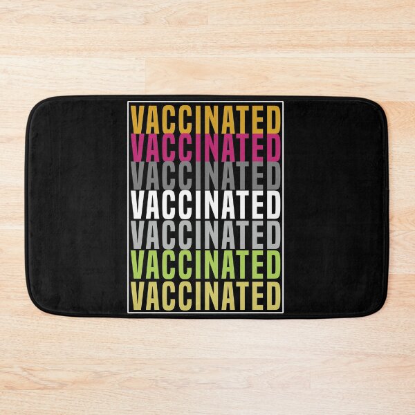 Item preview, Vaccinated Typography Repetition designed and sold by Color-Sparkle.