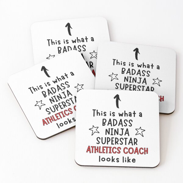 Item preview, This is what a Badass, Ninja, Superstar, Athletics coach looks like designed and sold by TheGreenGoat.