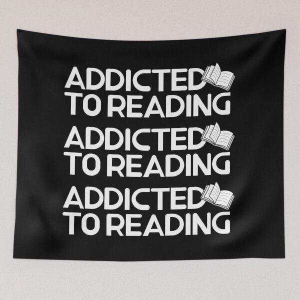 Item preview, Addicted to Reading - black and white designed and sold by dkdk-kdk.
