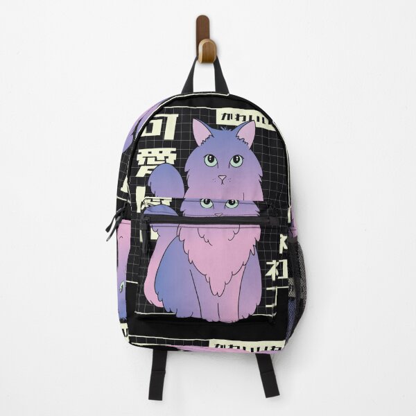 Item preview, Vaporwave Cat Neon Japanese designed and sold by TRIBExSPACE.