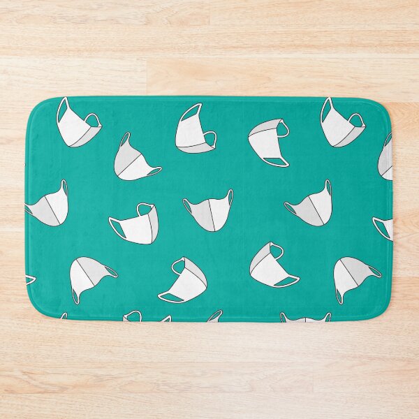 Item preview, Mask Illustration Pattern (Turquoise) designed and sold by goal-getter.