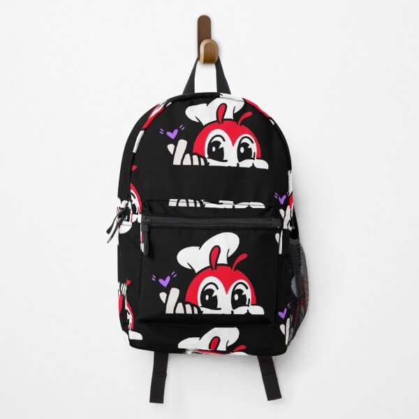 Item preview, JOLLIBEE PEEKING FINGER HEART FILIPINO STICKER BLACK designed and sold by aydapadi.