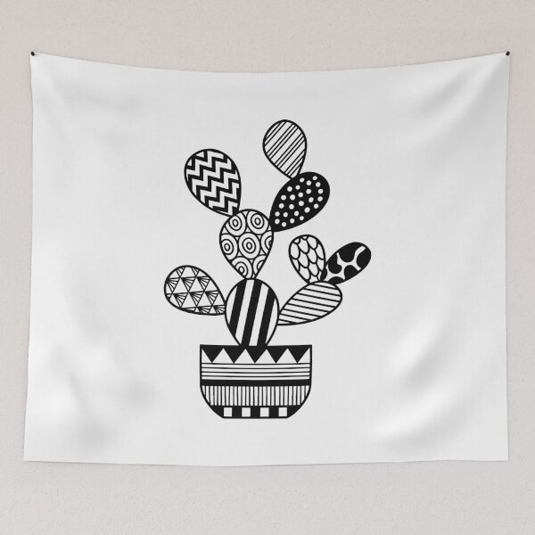 Item preview, Zentangle cactus designed and sold by Cat Print.