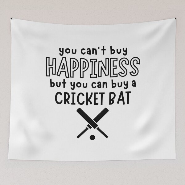 Item preview, You can't buy happiness but you can buy a cricket bat designed and sold by TheGreenGoat.